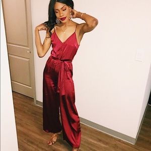 Red jumpsuit